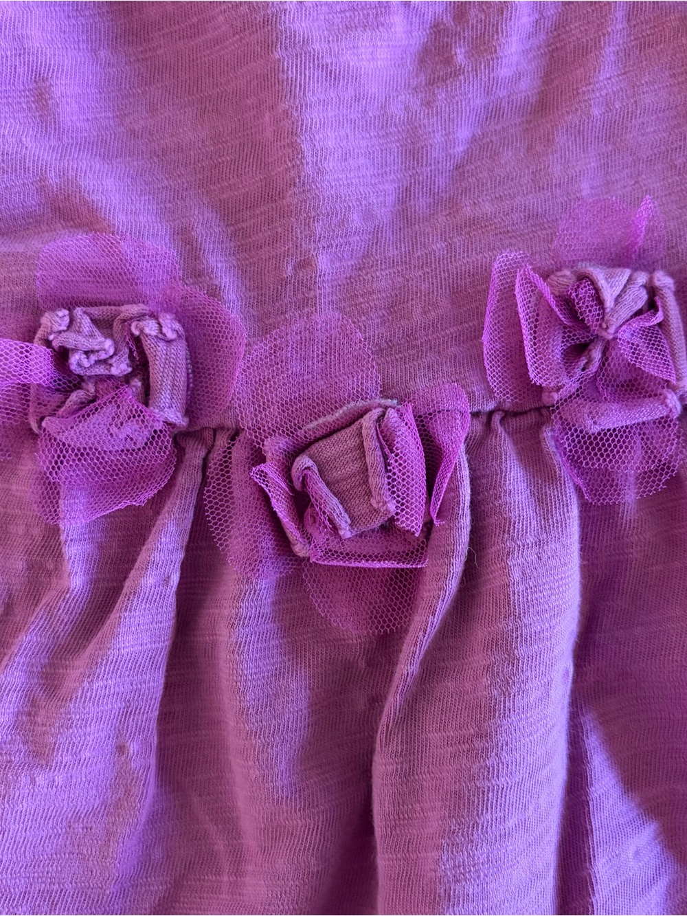 Tea Collection Purple Floral Rosette Swing Top purple size 18-24 months
